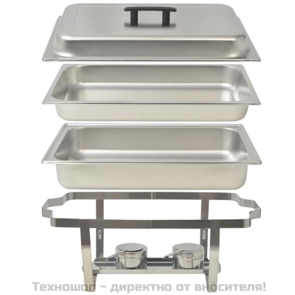 Комплект съдове за бен мари, 3 бр, неръждаема стомана