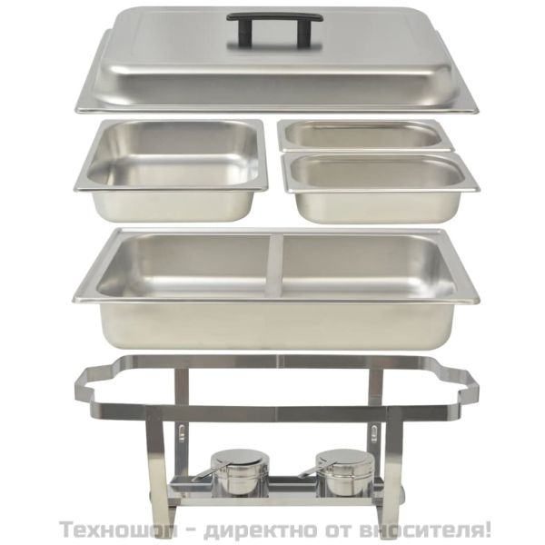 Комплект съдове за бен мари, 3 бр, неръждаема стомана