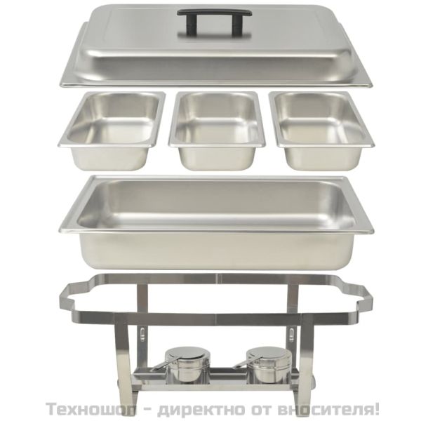 Комплект съдове за бен мари, 3 бр, неръждаема стомана