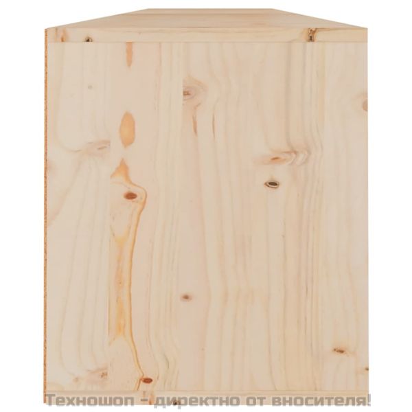 Стенни шкафове, 2 бр, 100x30x35 см, борово дърво масив