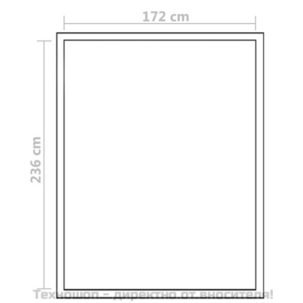 Подсилена алуминиева оранжерия с опорна рамка 4,6 м²