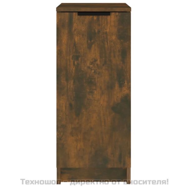 Шкаф за обувки, опушен дъб, 30x35x70 см, инженерно дърво