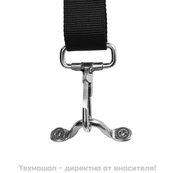 Тента за лодка, 3 дъги, синя, 183x140x137 см