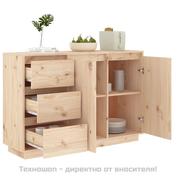 Сайдборд, 111x34x75 см, бор масив