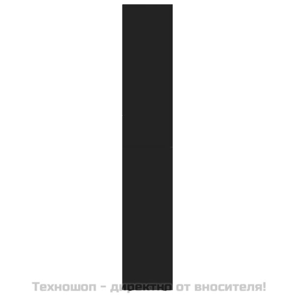Шкаф библиотека, черен, 36x30x171 см, инженерно дърво