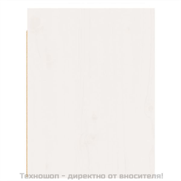 Стенни шкафове, 2 бр, бели, 30x30x40 см, бор масив