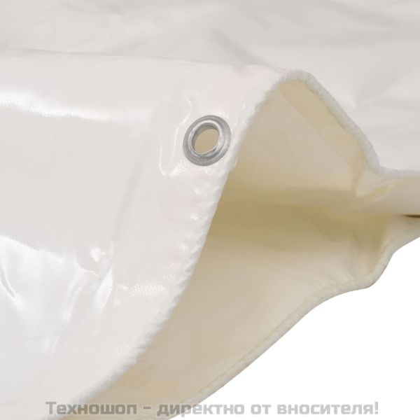 Брезентово платнище, 650 гр/м², 4x4 м, цвят бял