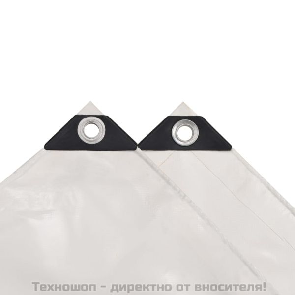 Брезентово платнище, 650 гр/м², 4x4 м, цвят бял