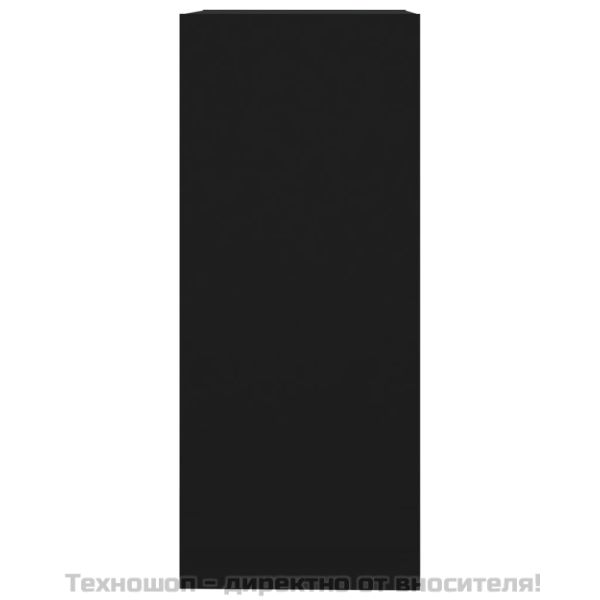 Библиотека/разделител за стая, черна, 40x30x72 см