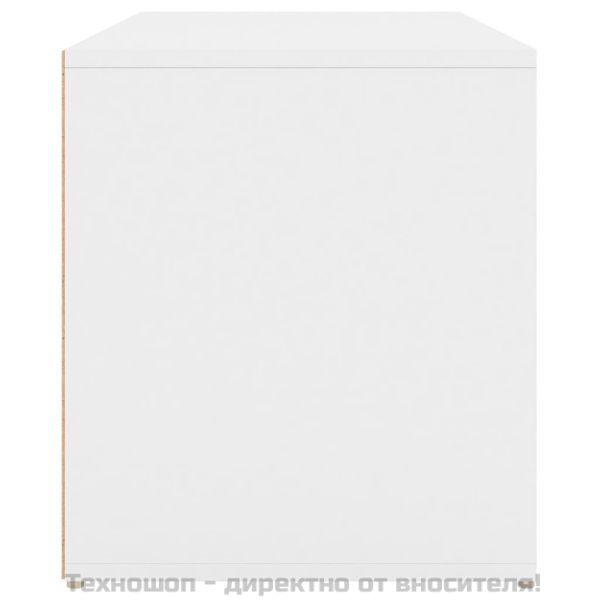 Пейка за коридор, 80x40x45 см, бяла, инженерно дърво