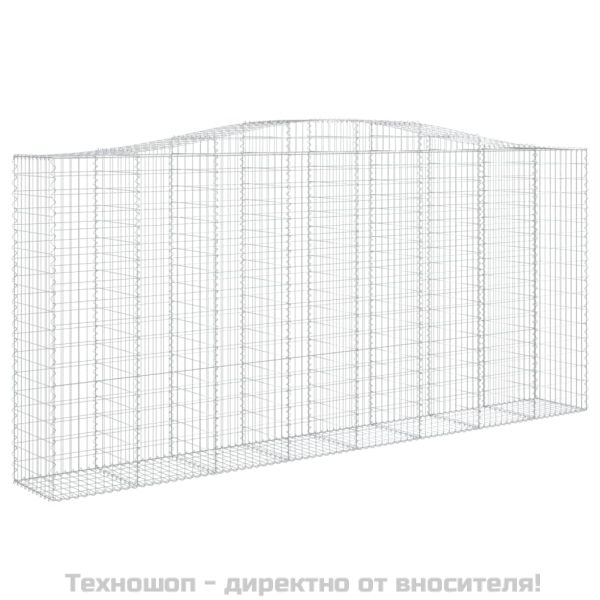 Дъговидна габионна кошница 400x50x180/200 см поцинковано желязо