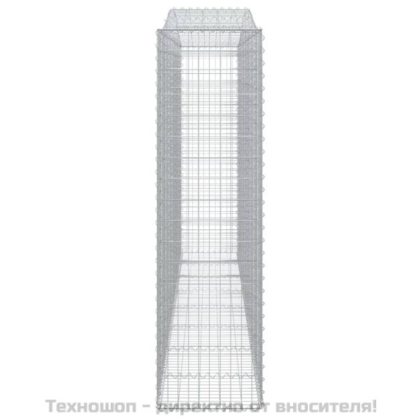 Дъговидна габионна кошница 400x50x180/200 см поцинковано желязо