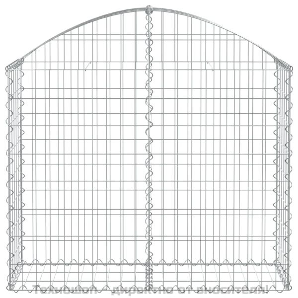 Дъговидна габионна кошница 100x30x80/100 см поцинковано желязо