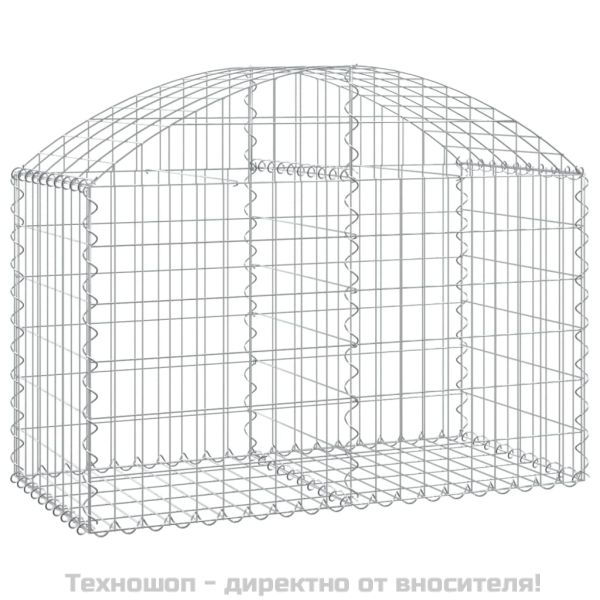 Дъговидна габионна кошница 100x50x60/80 см поцинковано желязо