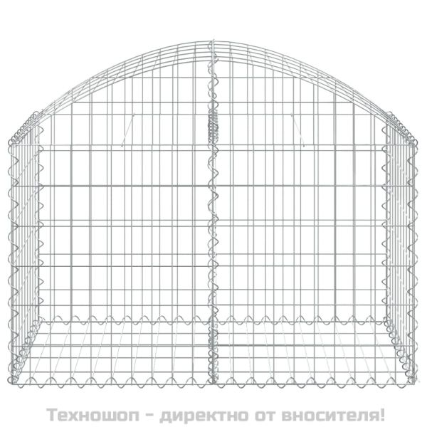 Дъговидна габионна кошница 100x50x60/80 см поцинковано желязо