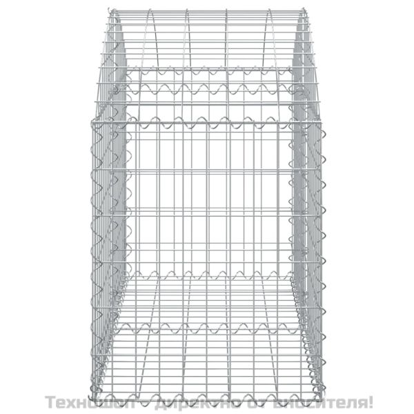Дъговидна габионна кошница 100x50x60/80 см поцинковано желязо
