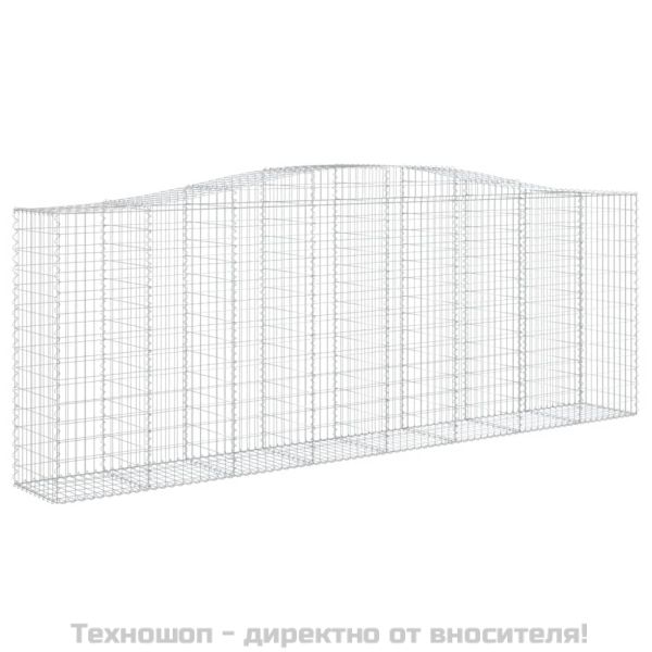 Дъговидна габионна кошница 400x50x140/160 см поцинковано желязо
