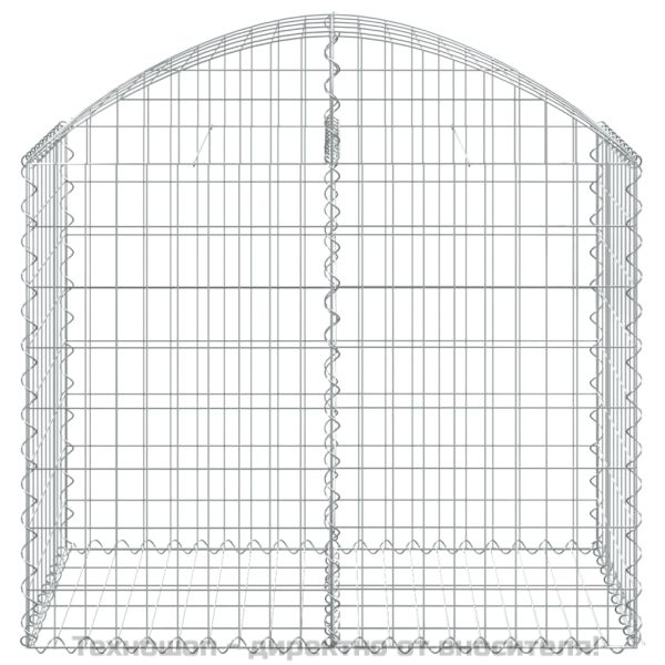 Дъговидна габионна кошница 100x50x80/100 см поцинковано желязо