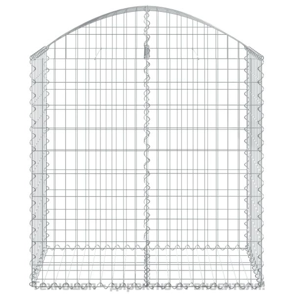Дъговидна габионна кошница 100x50x100/120 см поцинковано желязо