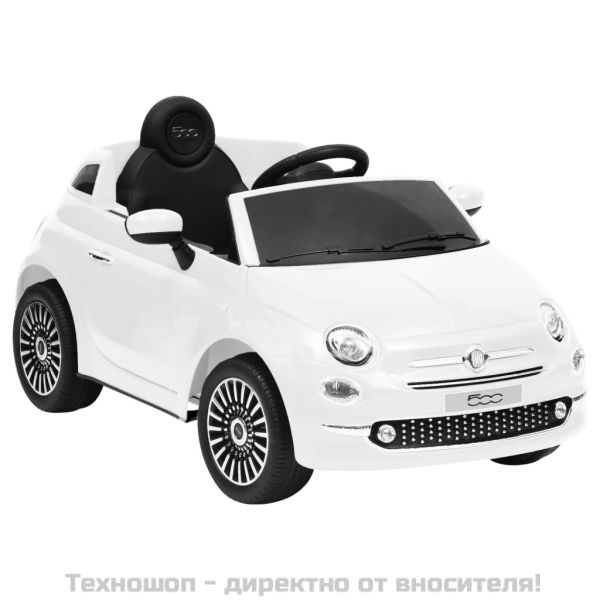 Детска електрическа кола Fiat 500, бяла