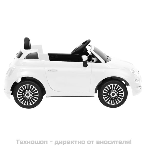 Детска електрическа кола Fiat 500, бяла