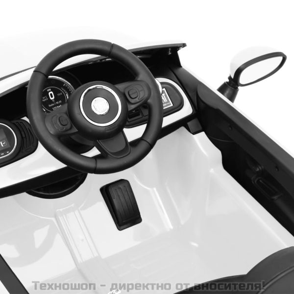 Детска електрическа кола Fiat 500, бяла
