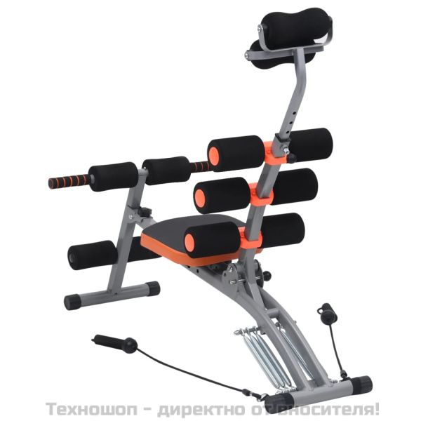 Г-образен коремен тренажор с ластици