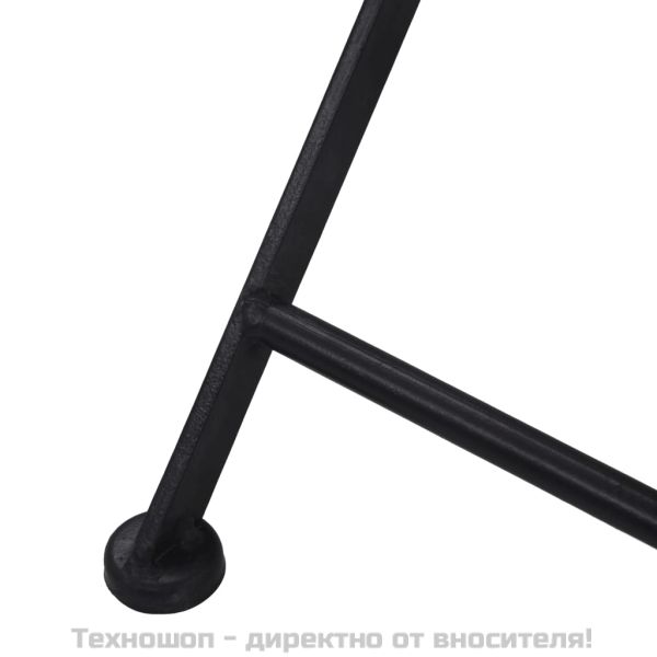 Мозаечни бистро столове, 2 бр, оранжеви/сиви