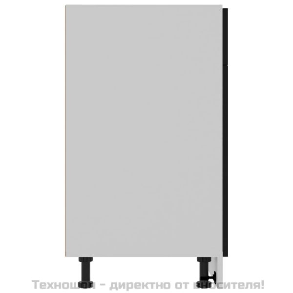 Шкаф с чекмеджета "Lyon", черен, 80x46x81,5 см, инженерно дърво