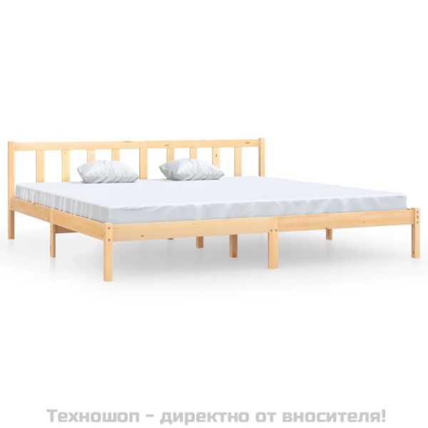 Рамка за легло, бор масив, 180x200cм, Super King Size