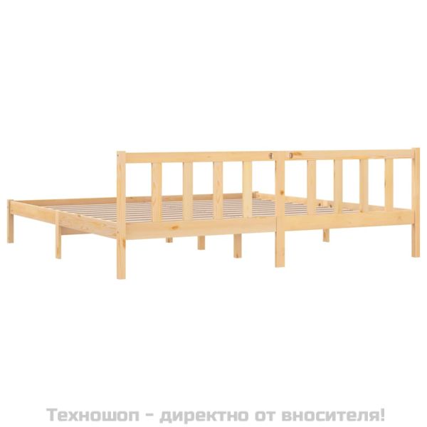 Рамка за легло, бор масив, 180x200cм, Super King Size