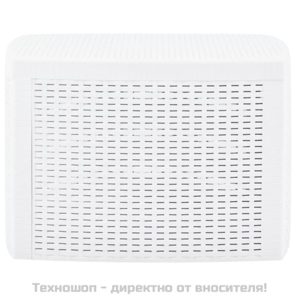 Странична маса, бяла, 54x54x36,5 см, пластмаса