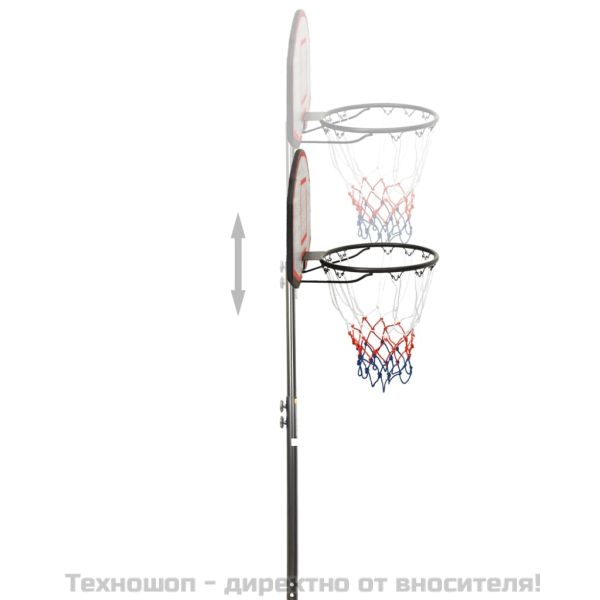 Баскетболна стойка черна 216-250 см полиетилен