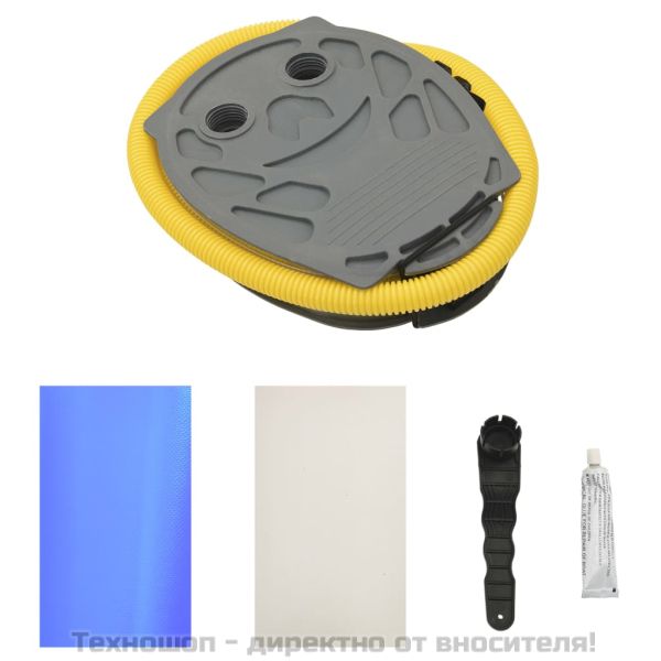 Надуваем гимнастически цилиндър с помпа 120x90 см PVC син