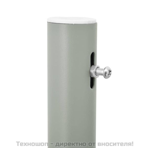 Прибираща се странична тента, 140x500 см, черна