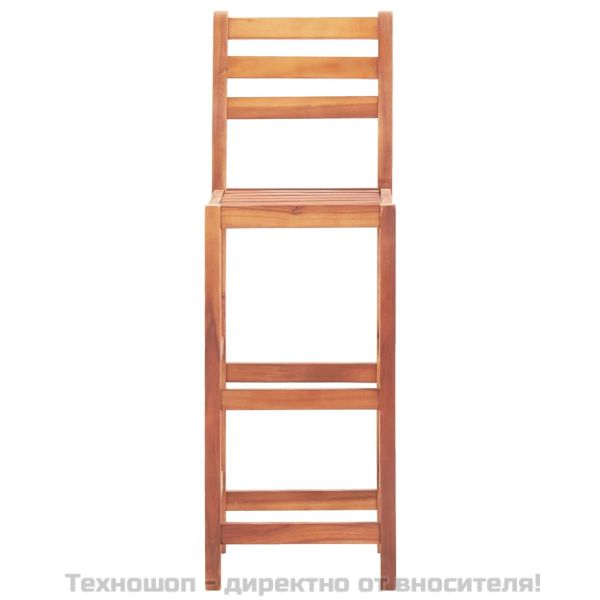 Бар столове, 2 бр, акациево дърво масив