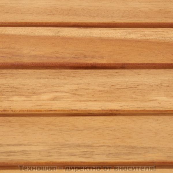 Бар столове, 4 бр, акация масив и неръждаема стомана