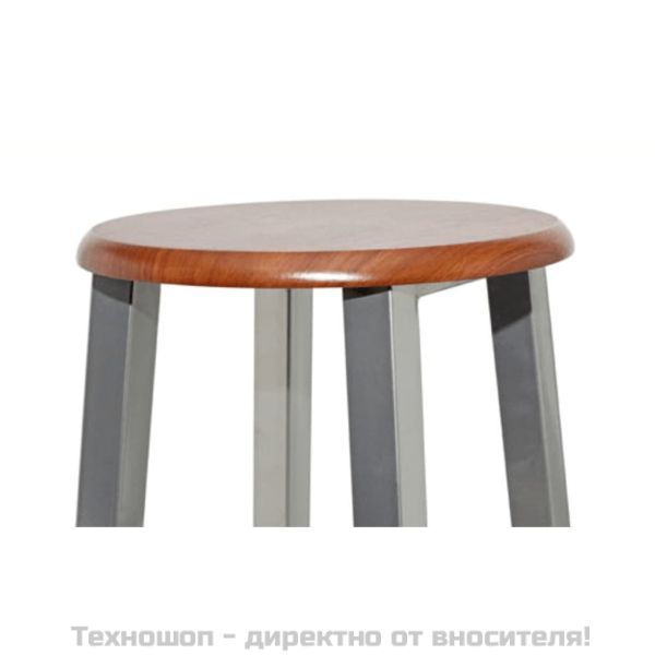 Бар столове, 2 броя, метал със седалка от MDF