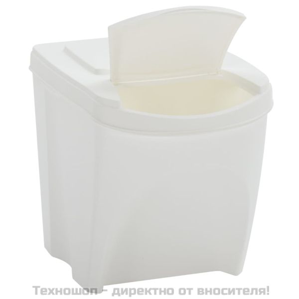 Стифиращи се за кошчета за боклук 4 бр бели 100 л полипропилен