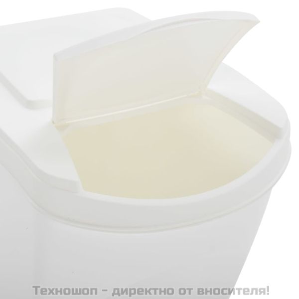 Стифиращи се за кошчета за боклук 4 бр бели 100 л полипропилен