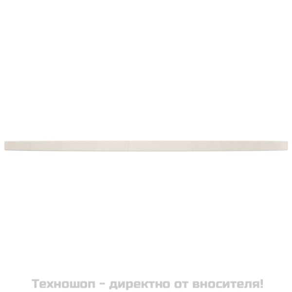 Плот за маса, бял, Ø80x2,5 см, бор масив
