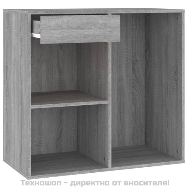 Козметичен шкаф, Сив сонома, 80x40x75 см, инженерно дърво