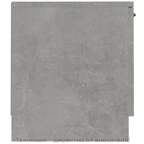 ТВ шкаф, бетонно сив, 140x35x40 см, инженерно дърво