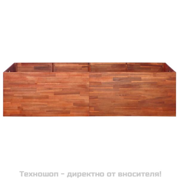 Градинска повдигната леха, акациево дърво, 200x50x50 см