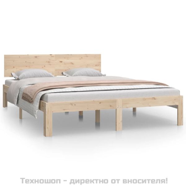 Рамка за легло, бор масив, 140х200 см