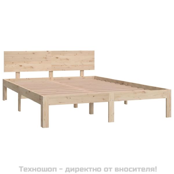 Рамка за легло, бор масив, 140х200 см