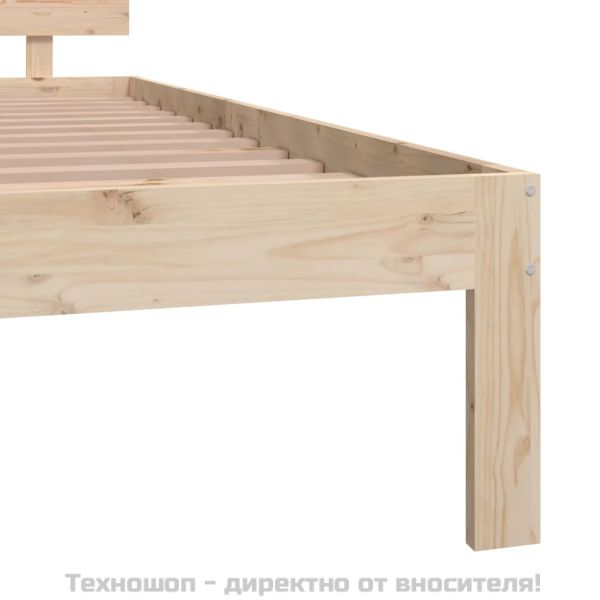 Рамка за легло, бор масив, 140х200 см