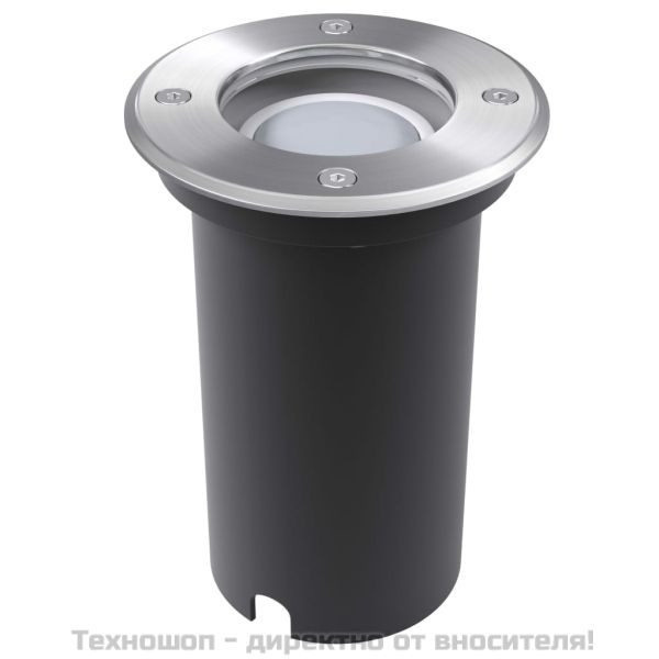 Градински LED лампи за вграждане в земя, 3 бр, кръгли