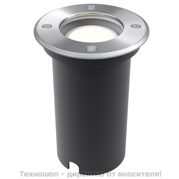 Градински LED лампи за вграждане в земя, 3 бр, кръгли