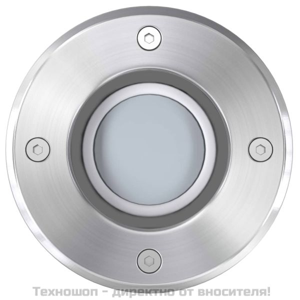 Градински LED лампи за вграждане в земя, 3 бр, кръгли